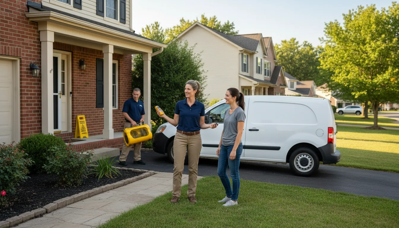 Residential water damage restoration in Hazard, NE